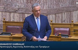 Θανάσης Καββαδάς στη Βουλή: Στόχος η ιχνηλάτηση στο 100% και η εκρίζωση του αφθώδους πυρετού στη Λέσβο