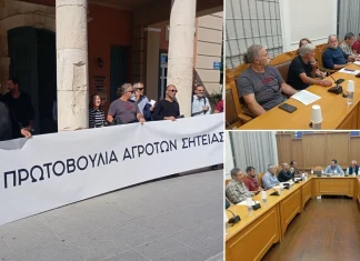 Αγρότες από όλη την Κρήτη στην Περιφέρεια: «Δεν πουλάμε κάτω από 5 ευρώ το λάδι»